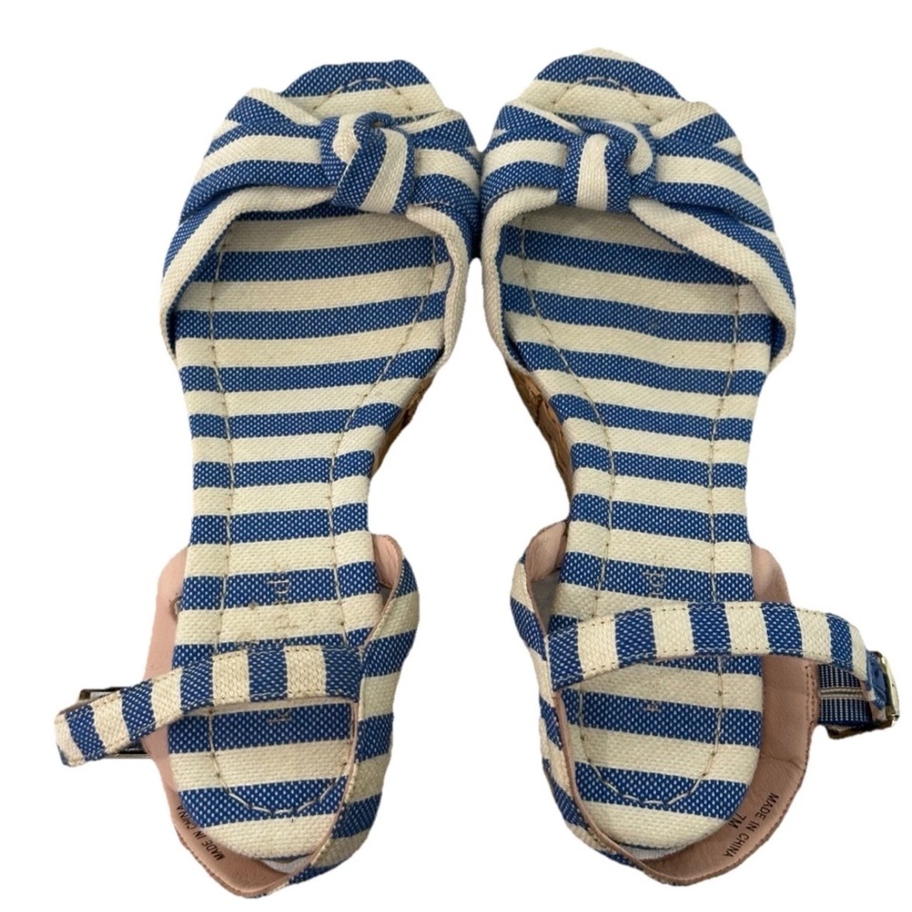 Kate Spade New York Tilly Stripe Wedge Patio Platform Sandals US Women’s 7 - Picture 6 of 9